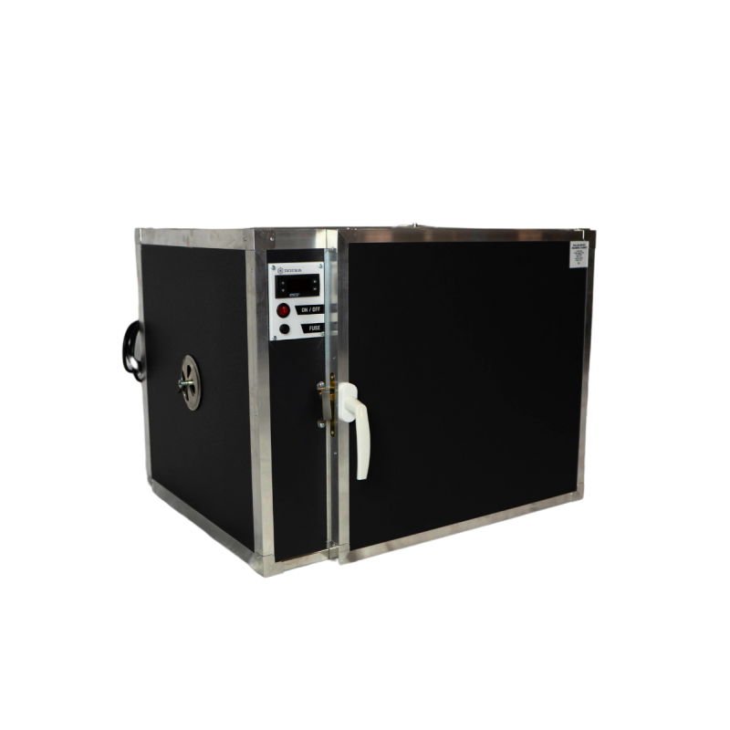 Black Jet Warming Cabinet: 1 bucket 45 kg, 50 jars, 1 stainless steel shelf